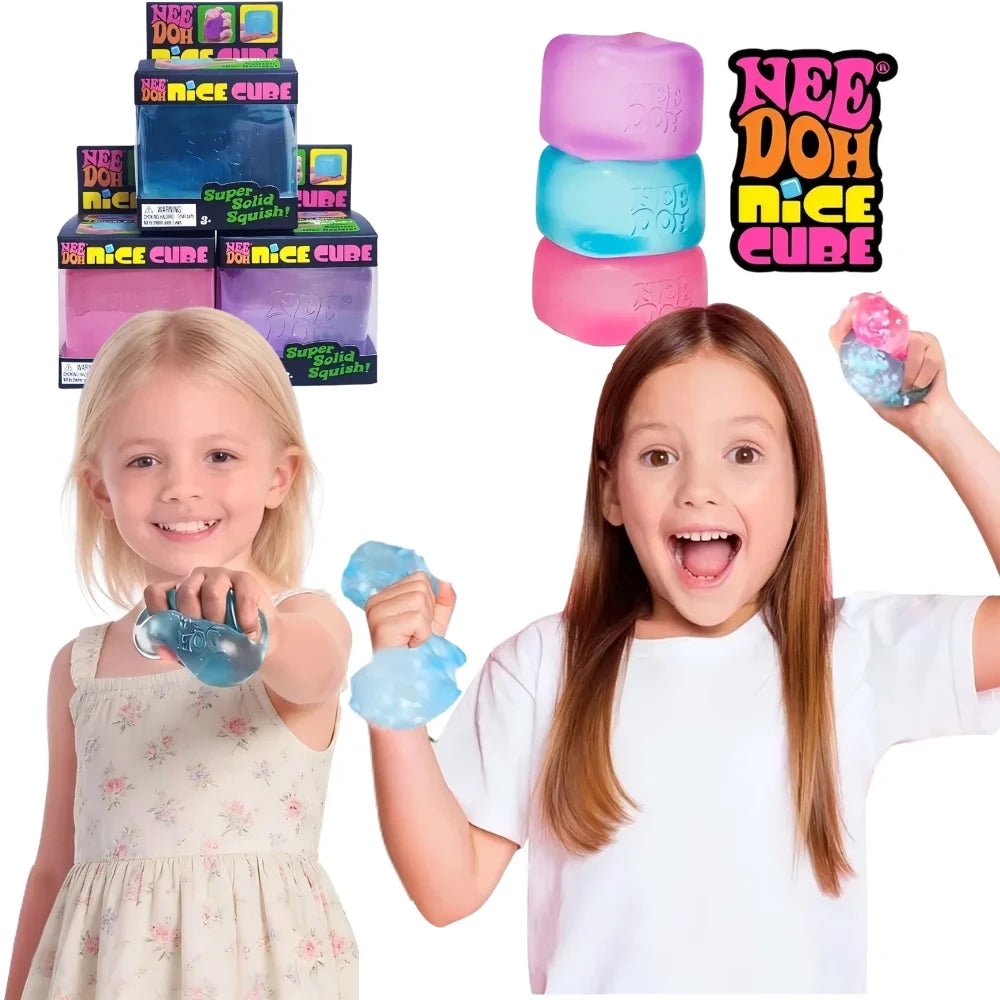 Nee Doh Jellyfish & Cube Squish Toy
